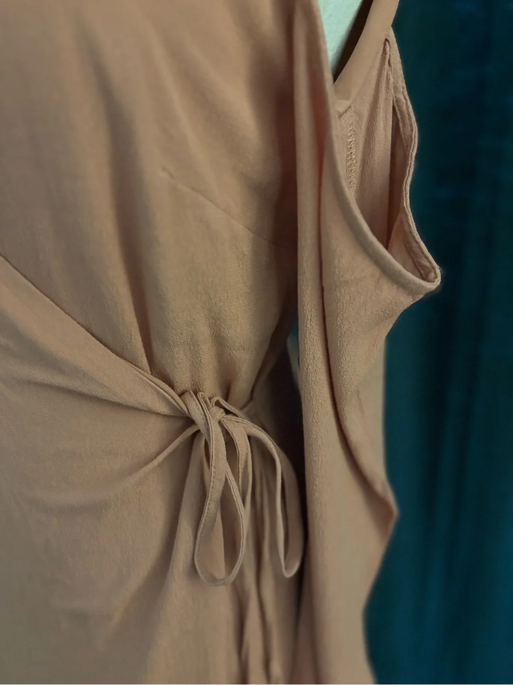 Lovers + Friends Peach Cold-Shoulder Wrap Mini Dress - Picture 9 of 12